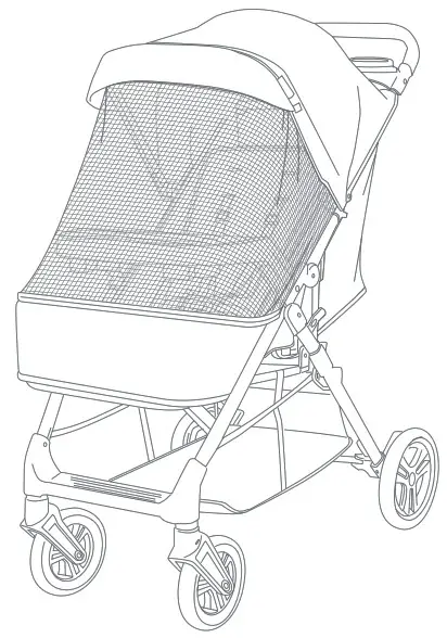 babytrend ST12D14E Passport Bassinet Stroller - Cover