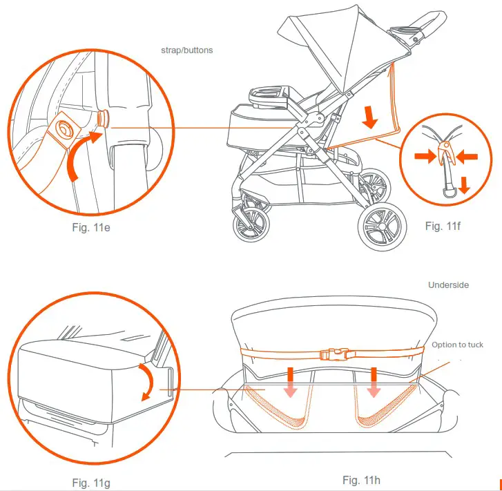 babytrend ST12D14E Passport Bassinet Stroller - FEATURES 3