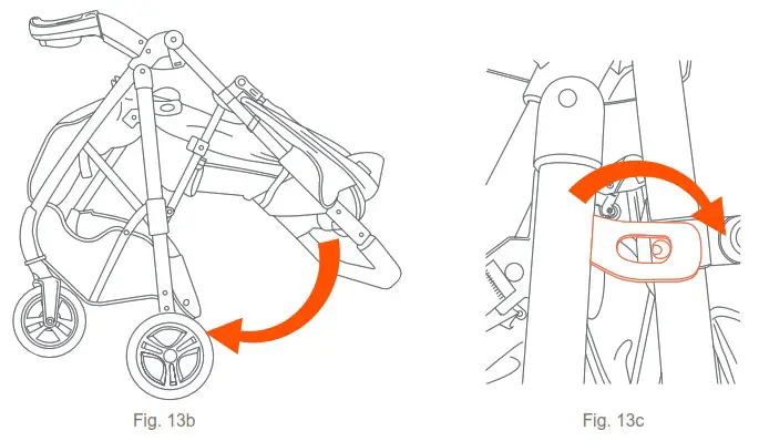 babytrend ST12D14E Passport Bassinet Stroller - FOLD 2