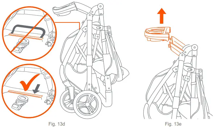 babytrend ST12D14E Passport Bassinet Stroller - FOLD 3