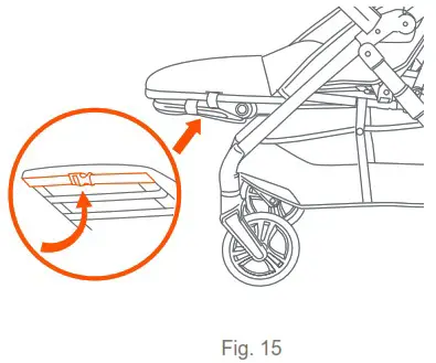 babytrend ST12D14E Passport Bassinet Stroller - FOLD 5