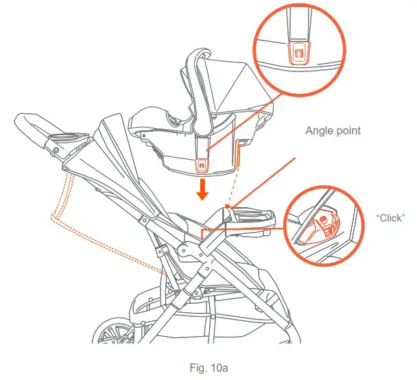 babytrend ST12D14E Passport Bassinet Stroller - INFANT CAR SEAT 1