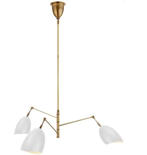 VISUAL COMFORT ARN 5008 Sommerard Medium Triple-Arm Chandelier PRODUCT