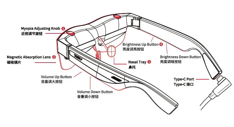 Tqsky T1 Slim Light and Fashionable AR or XR Glasses-1
