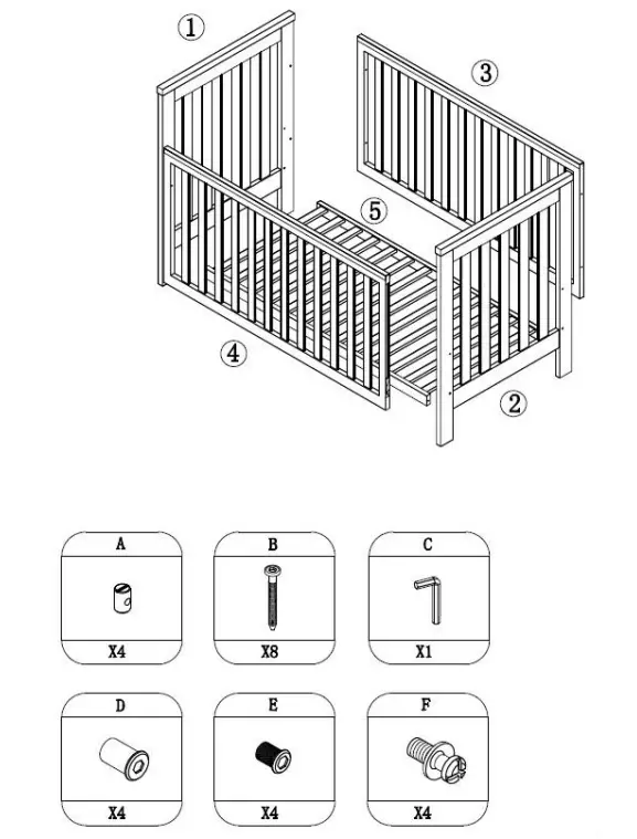 babyco-4014661-Classic-Pine-COT-Bed-fig-1
