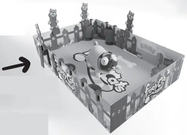 PlayMonster GP022 Fraidy Cats The Purrfect Race Game of Fur Flying Fun - fig