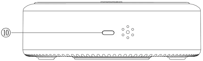 Reacher G5 Wireless Charging Alarm Clock - back panel