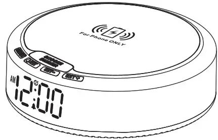 Reacher G5 Wireless Charging Alarm Clock - cover