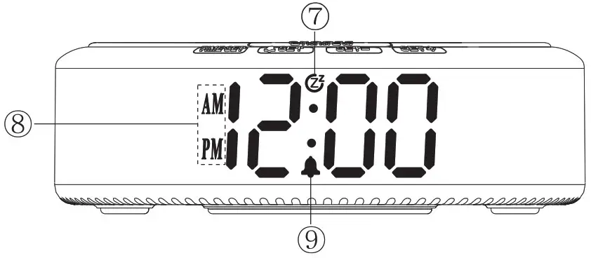 Reacher G5 Wireless Charging Alarm Clock - front panel