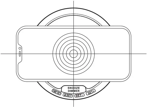 Reacher G5 Wireless Charging Alarm Clock - wireless charging