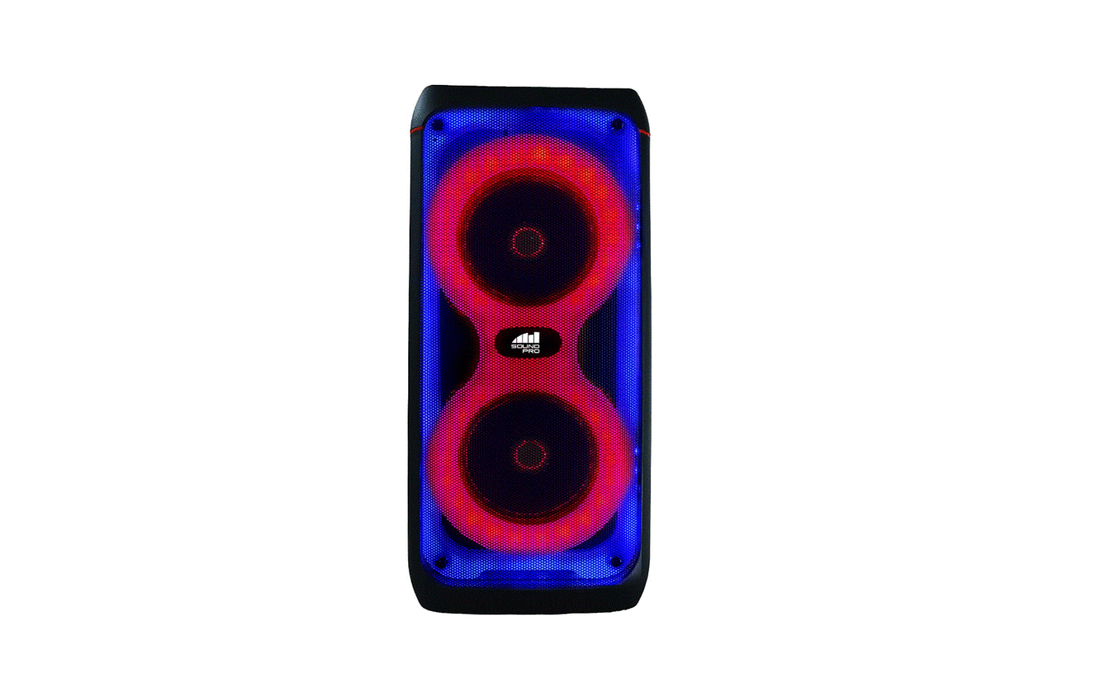 Naxa Nds-8505 Portable Dual 8” Bluetooth Party Speakers With Multi-color Blaze-8 Rhythm Lights-complete Features/owner's Guide
