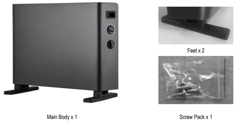 Goldair GCV325 2000W Convector Heater with Turbo Fan - fig1