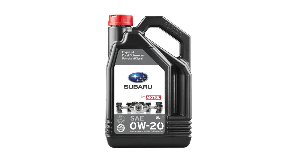 Subaru 2021-2022 Oil Cap 0w-20 Instruction Manual