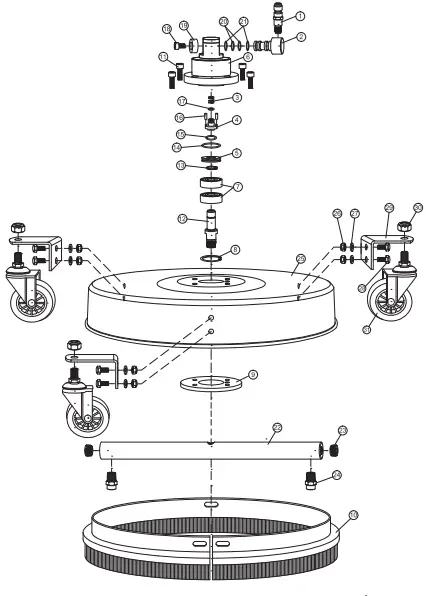 SURFACE MAXX SGY-PWA77 Stainless Steel Pressure Washer Surface Cleaner-fig10