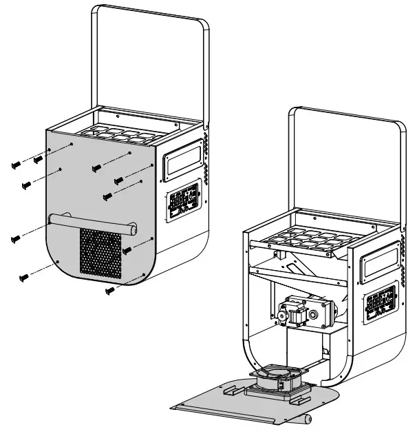 LOUISIANA GRILLS 10638 Wood Pellet Grill and Smoker - HOPPER ACCESS PANEL