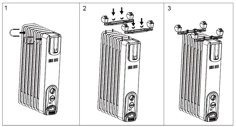 SENCOR SOH 3209WH Electric Oil Filled Radiator fig 2