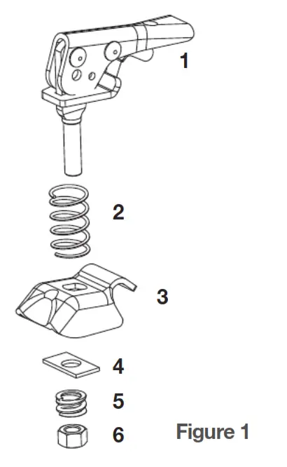 CURT 25094 Posi-Lock Coupler Replacement Latch - Figure 1