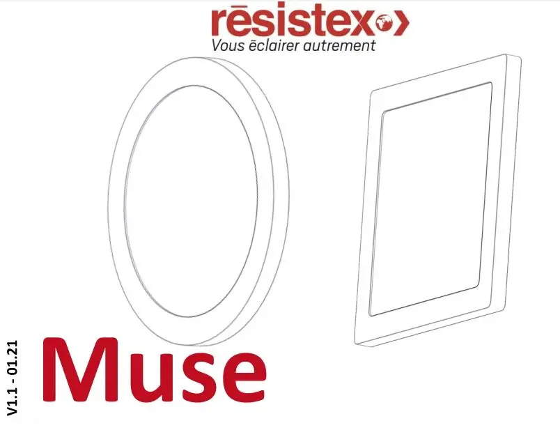 resistex 759403 Muse LED Ceiling Light Instruction Manual