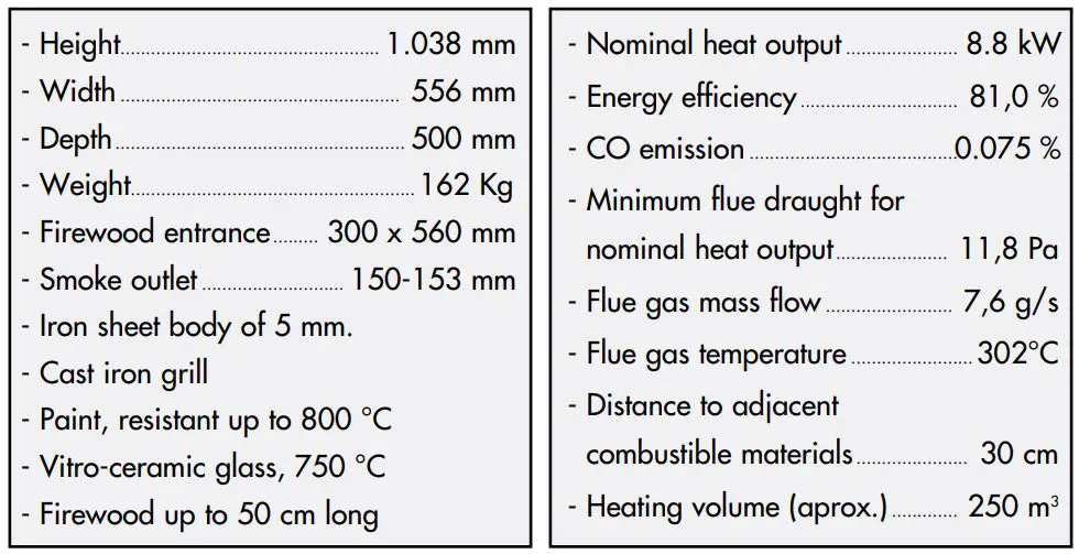 DENIA LAMBDA SOAP LAMBDA SAND Instructions - MEASUREMENTS AND CHARACTERISTICS
