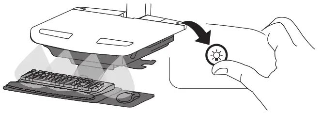 ergotron SV42-6301-1 StyleView Healthcare Cart with LCD Pivot - 5