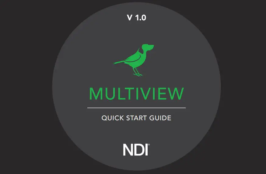 MULTIVIEW Welcome to BirdDog Multivew User Guide