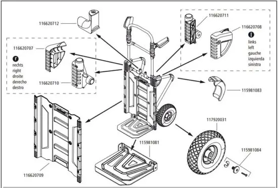 FIG 11 Spare parts list