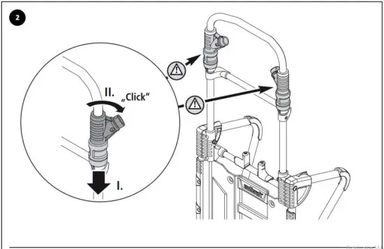 FIG 3 Fitting the handle
