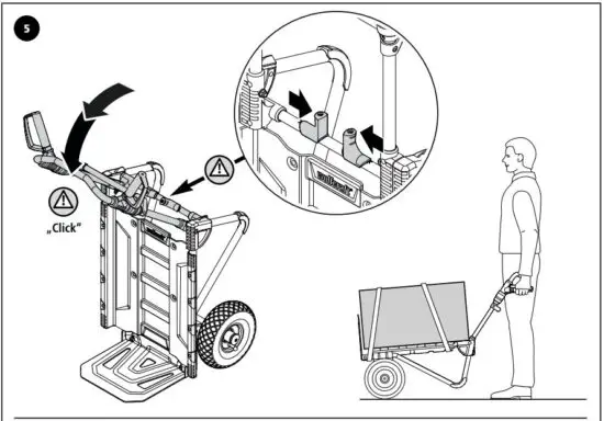 FIG 9 Wheelbarrow mode