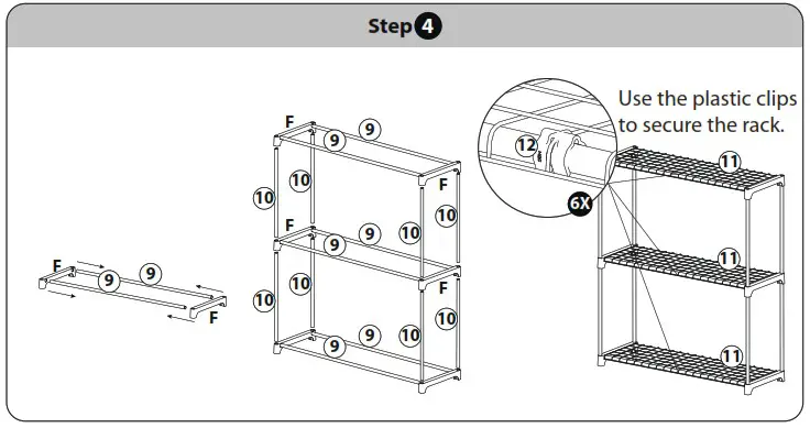 EAGLE PEAK Lean To Greenhouse 6 6 3 3 6 9 ft - SET UP THE GREENHOUSE 4