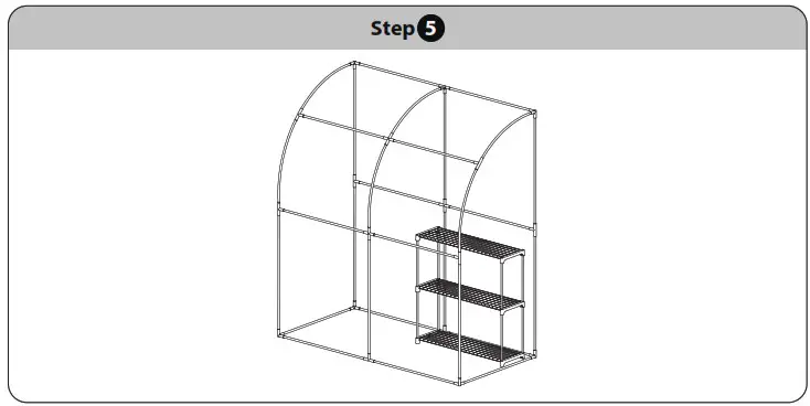 EAGLE PEAK Lean To Greenhouse 6 6 3 3 6 9 ft - SET UP THE GREENHOUSE 5
