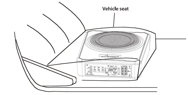 PYLE Lanzar SBA8A 8 Inch 600W Low Profile Active Amplified Car Audio Subwoofer System User Manual - Mounting the Subwoofer