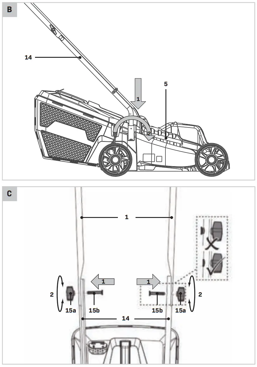 VONROC LM504DC Lawnmower fig 4