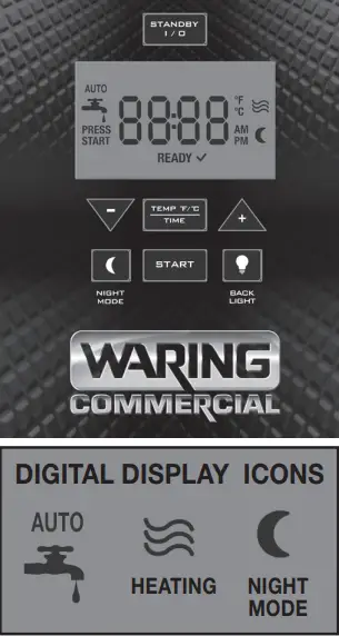 WARING COMMERCIAL WWB3G SERIES 3 Gallon Hot Water Dispenser - DISPLAY