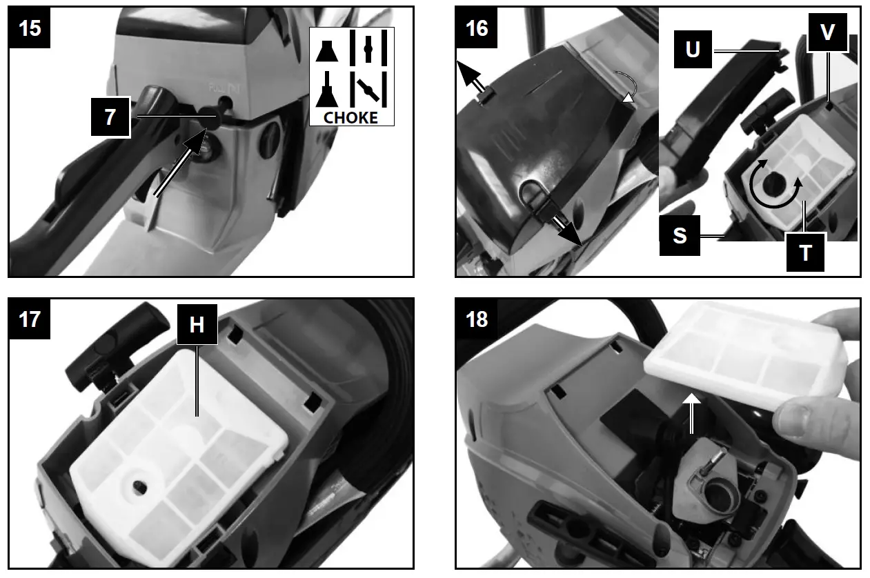scheppach CSP53-45 Petrol Chain Saw 6