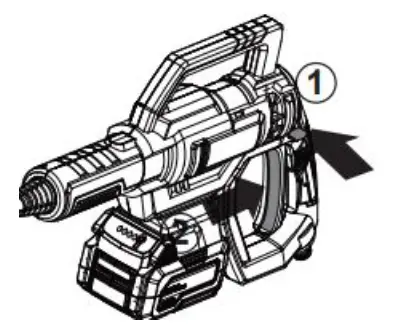 GREENCUT JET200L Pressure Washer - POWER ON