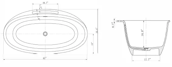 CLOVIS-21S01105-63-Freestanding-Soaking-Solid-Surface-Bathtub-fig-1
