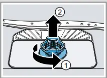 SIEMENS SX63HX60AE Fully Integrated Dishwasher - Cleaning filters
