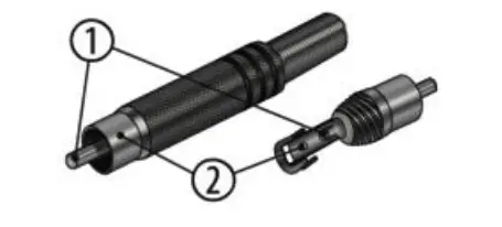 SIRUS MP1 media player - XLR plug 1