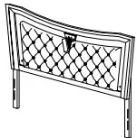 Best Quality Furniture 9749 Venetian 6 Piece Champagne Eastern King Bedroom Set - Figure 25