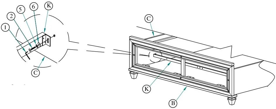 Best Quality Furniture 9749 Venetian 6 Piece Champagne Eastern King Bedroom Set - Figure 41