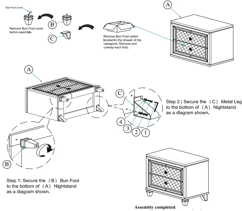 Best Quality Furniture 9749 Venetian 6 Piece Champagne Eastern King Bedroom Set - Figure 48