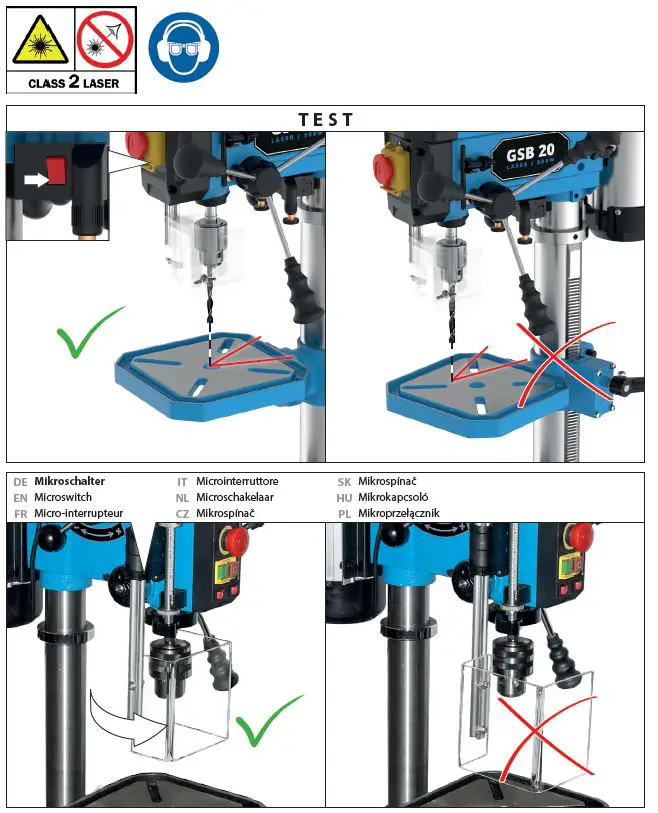 Gude-55209-GSB-20-Laser-500W-Pillar-Drill-fig-11