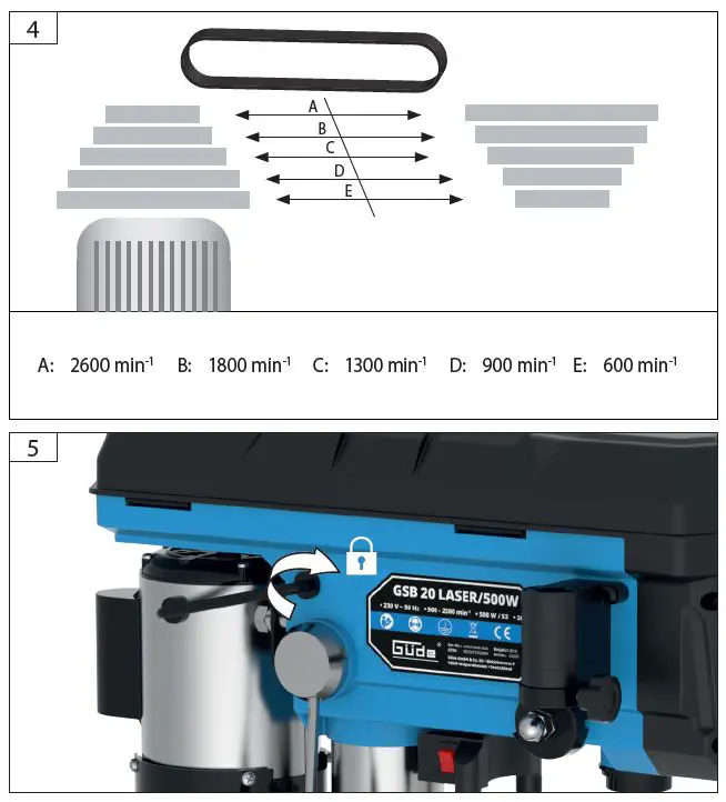 Gude-55209-GSB-20-Laser-500W-Pillar-Drill-fig-7
