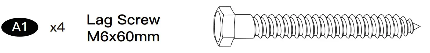 PERLESMITH PSSL1 TV Wall Mount - Hardware7