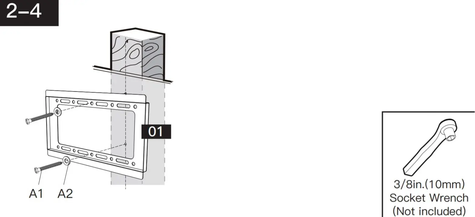 PERLESMITH PSSL1 TV Wall Mount - Step24