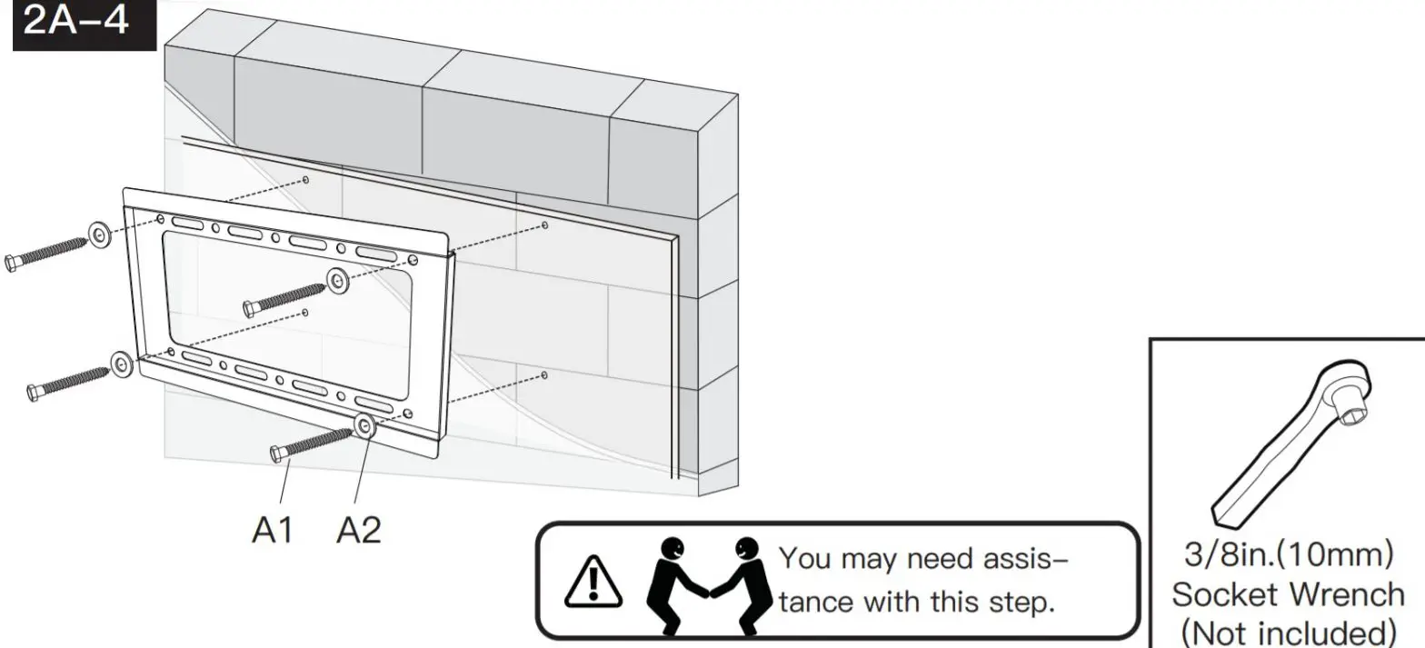 PERLESMITH PSSL1 TV Wall Mount - Step30