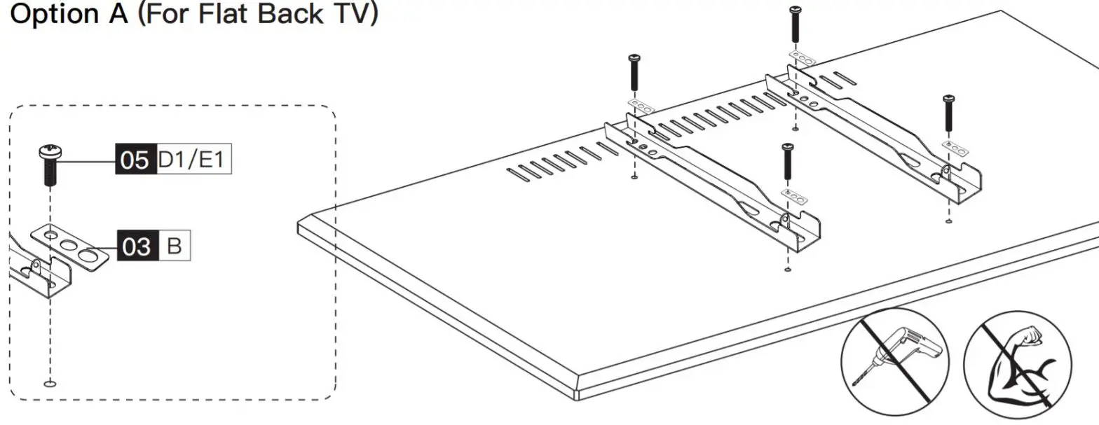 PERLESMITH PSSL1 TV Wall Mount - Step4