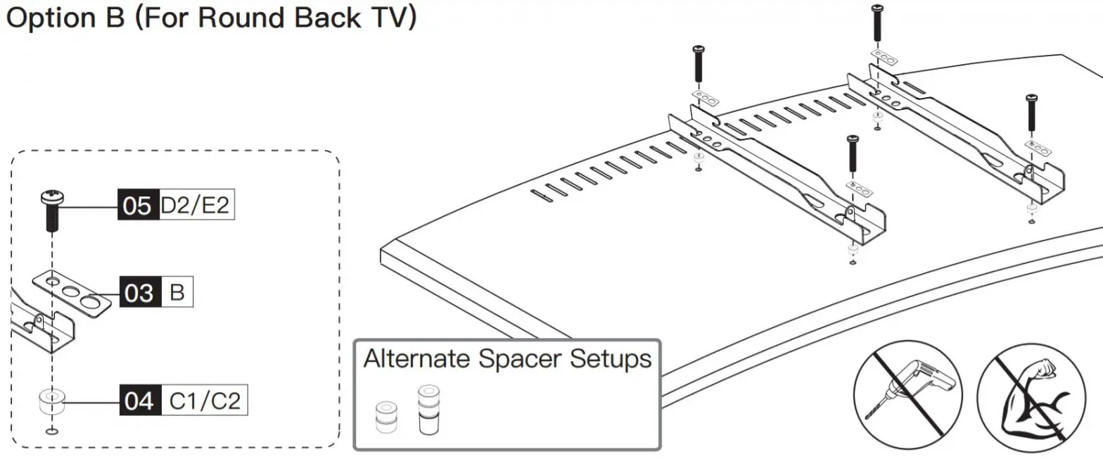 PERLESMITH PSSL1 TV Wall Mount - Step5