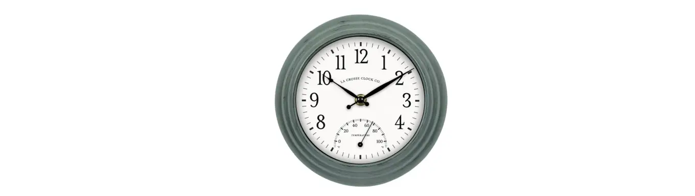 La Crosse Clock Co 433-3020 Indoor-outdoor Wall Clock Instruction Manual
