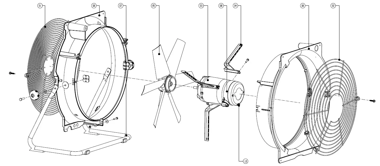 TROTEC TTV4500HP 18 Inches AXIAL Fan 11